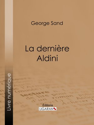 cover image of La dernière Aldini